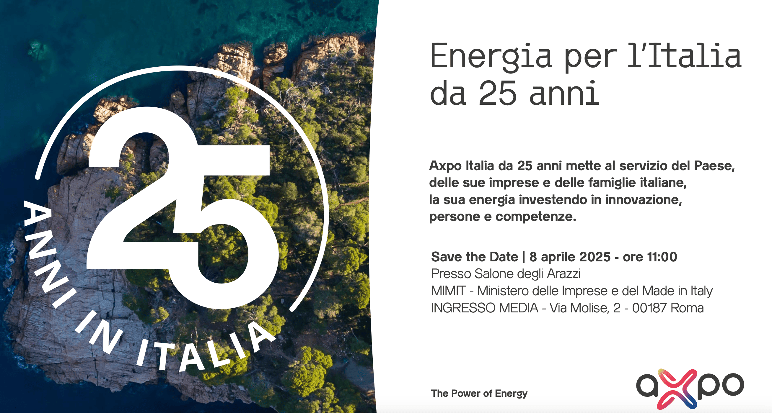 Energia per l'Italia da 25 anni